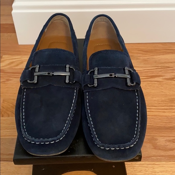 alfani blue suede shoes